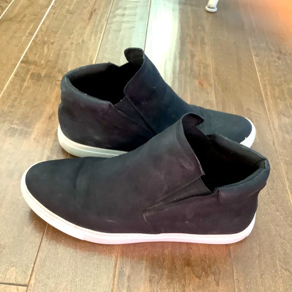 Kenneth Cole Black Leather Ankle Boots, Size 9 - Picture 1 of 8